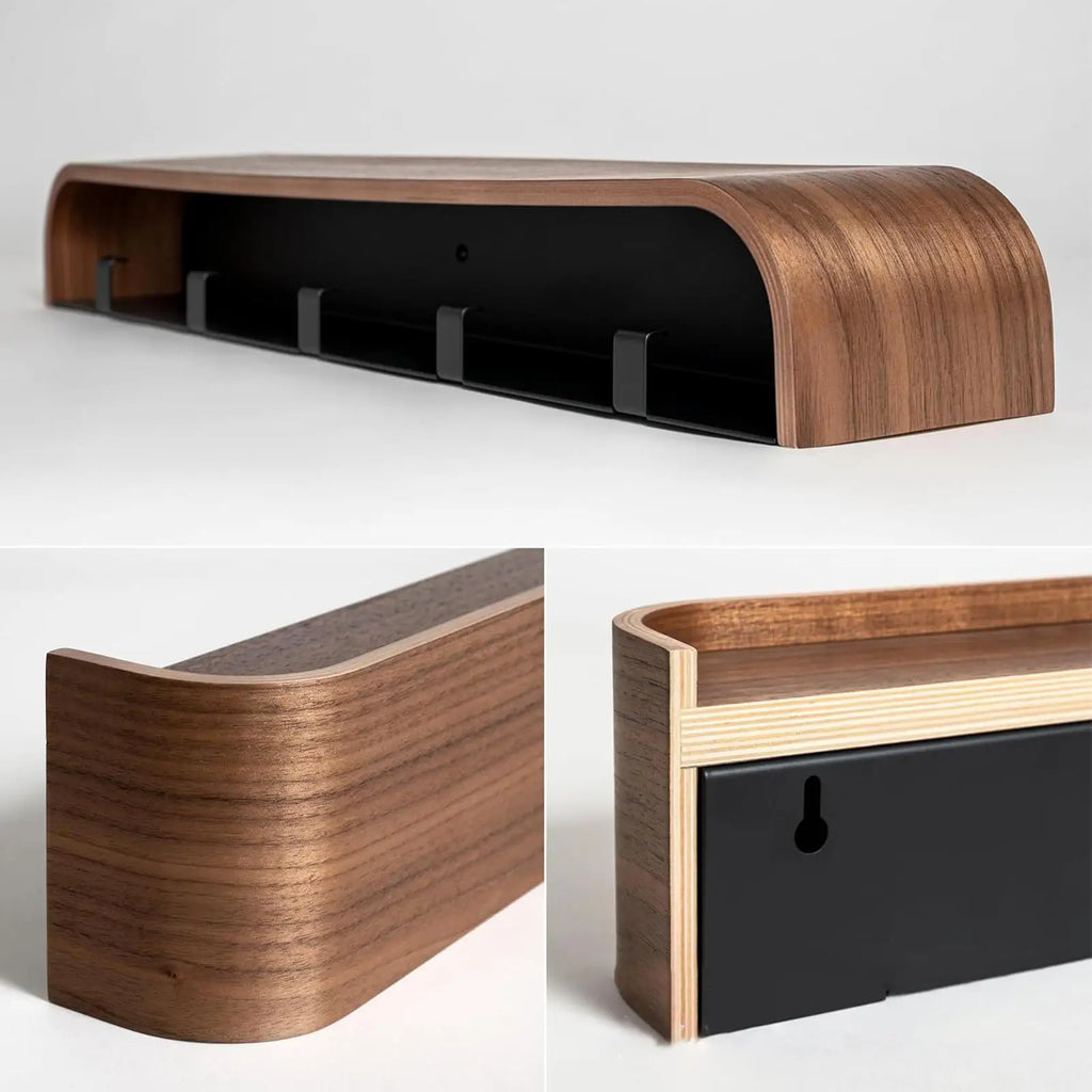Details Porte-Manteau Mural Design en Bois
