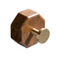 Lot de 1 Porte-Manteau Bois Design Octogone