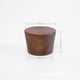 Mesures Porte-Manteau Bois Massif Crochets Ronds Bois Fonce (50mm)