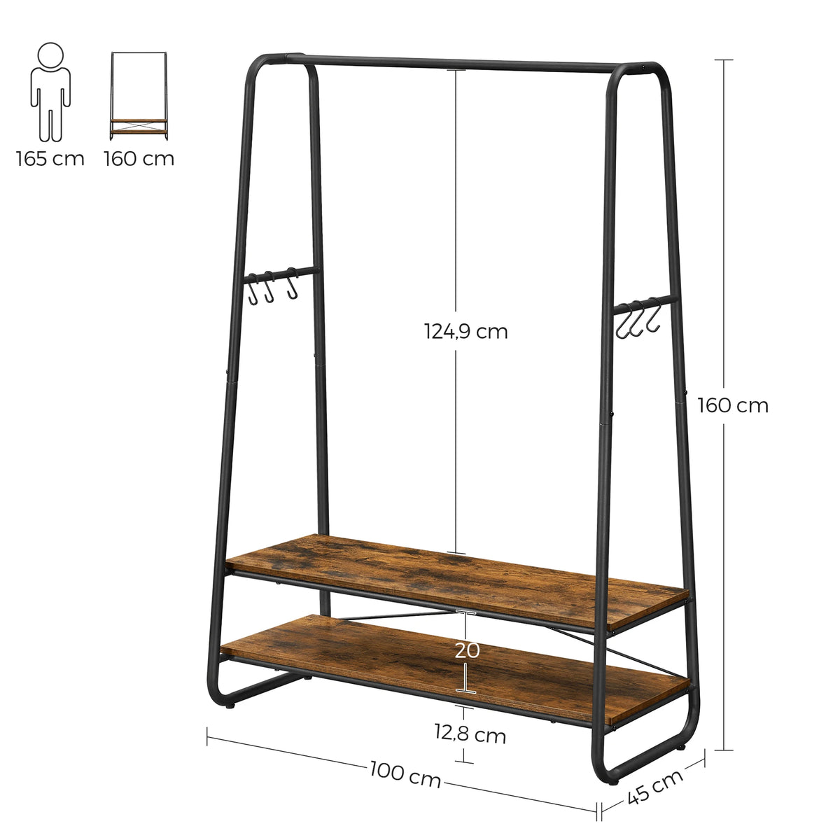 Mesures Porte-Manteau Meuble Design 