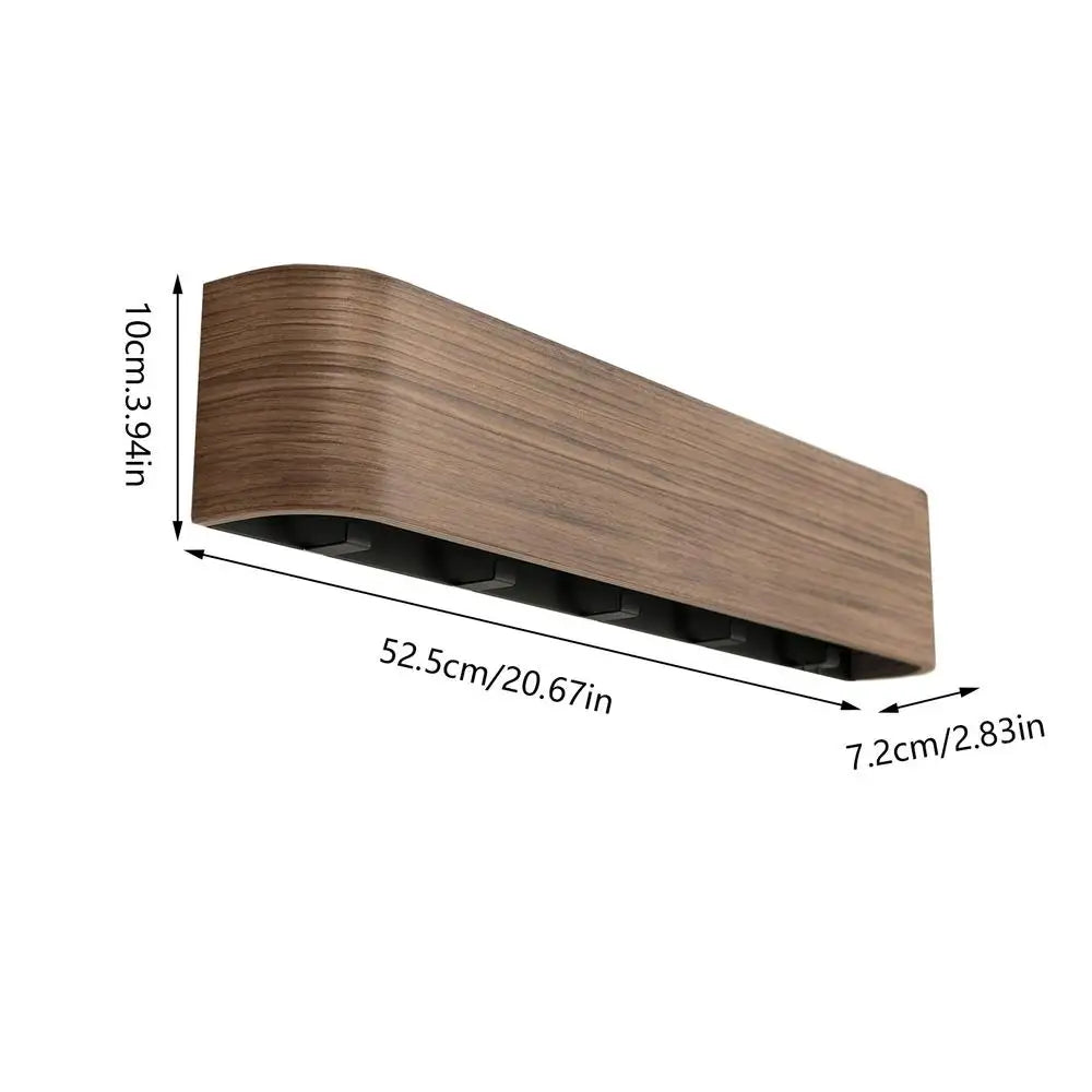 Mesures Porte-Manteau Mural Design en Bois