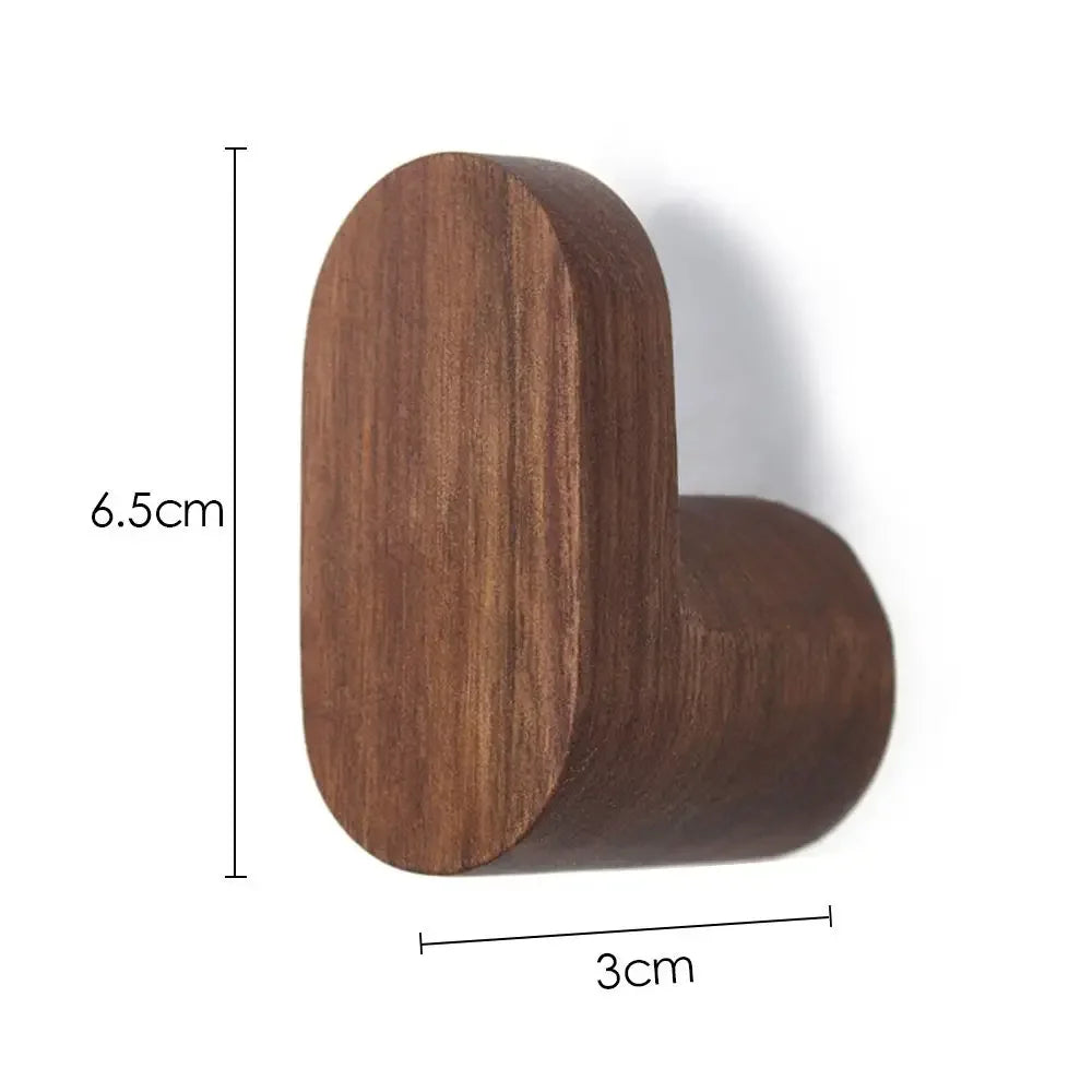 Mesures Porte-Manteau en Bois Massif Patère Mural 