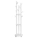 Porte-Manteau Arbre Blanc  avec Etageres sur fond blanc