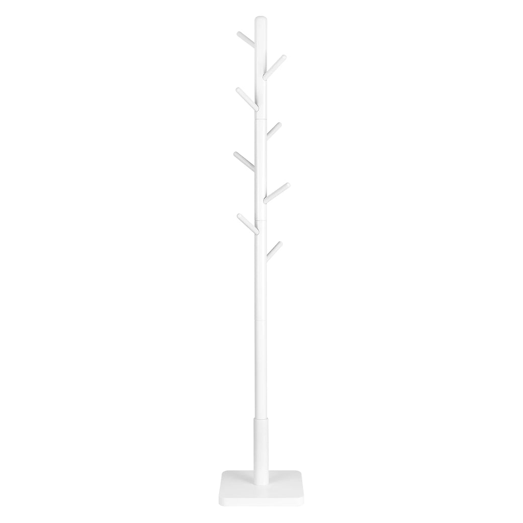 Porte-Manteau Bois Blanc sur fond Blanc