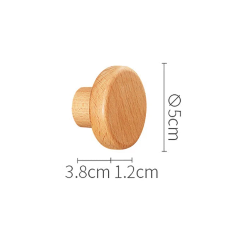 Porte-Manteau Bois Design Rond 5cm