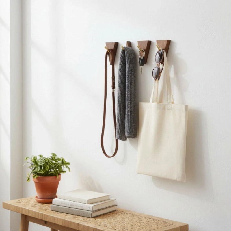 Porte-Manteau Bois Design Triangle