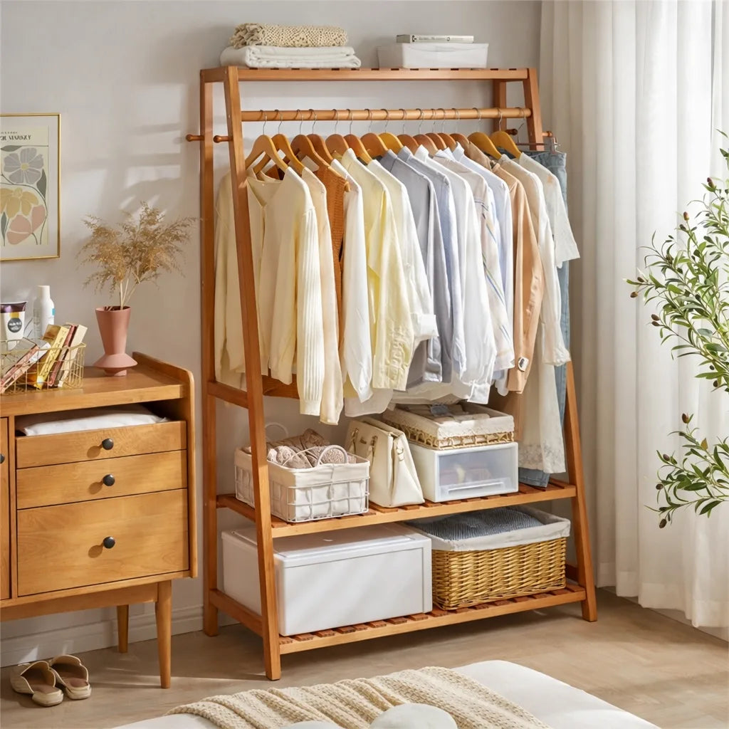 Porte-Manteau Meuble Armoire en Bois