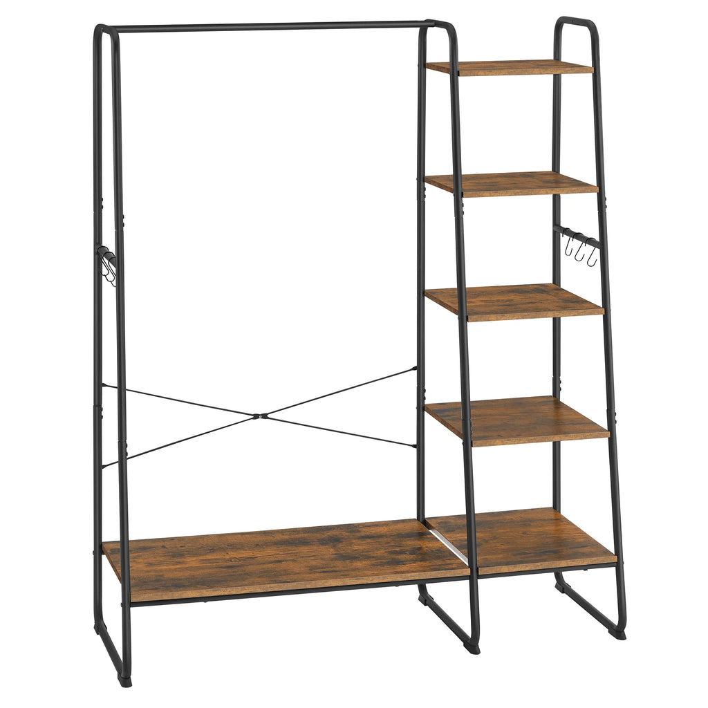 Porte-Manteau Meuble Moderne Marron et Noir