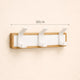 Porte-Manteau Mural Blanc en Bois 3 crochets