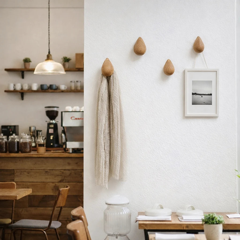 Porte-Manteau Mural Bois Goutte