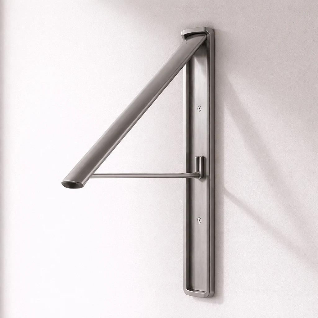 Porte-Manteau Mural Design a Cintre Gris