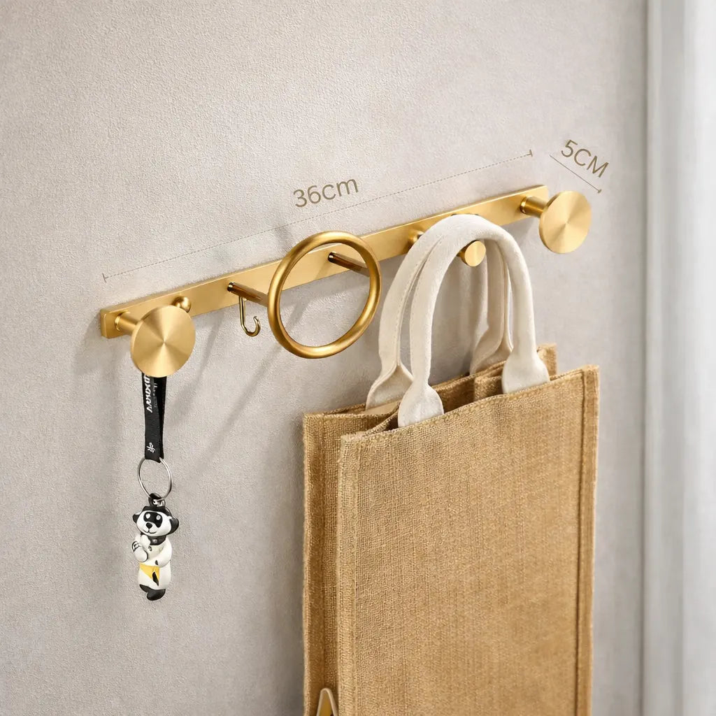 Porte-Manteau Mural Design en Laiton S1 36cn