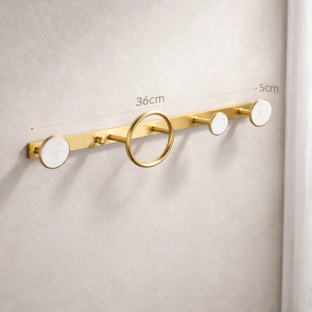 Porte-Manteau Mural Design en Laiton S2 36cm