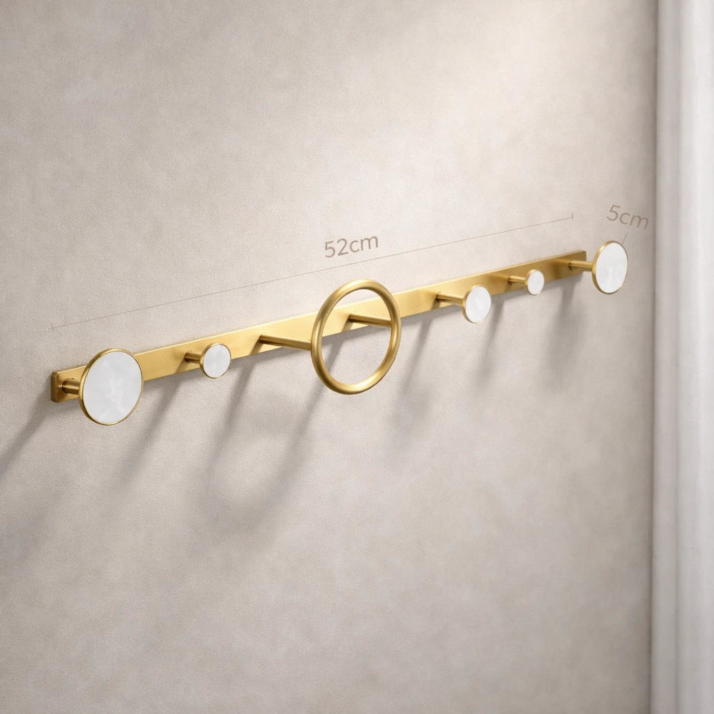 Porte-Manteau Mural Design en Laiton S2 52cm