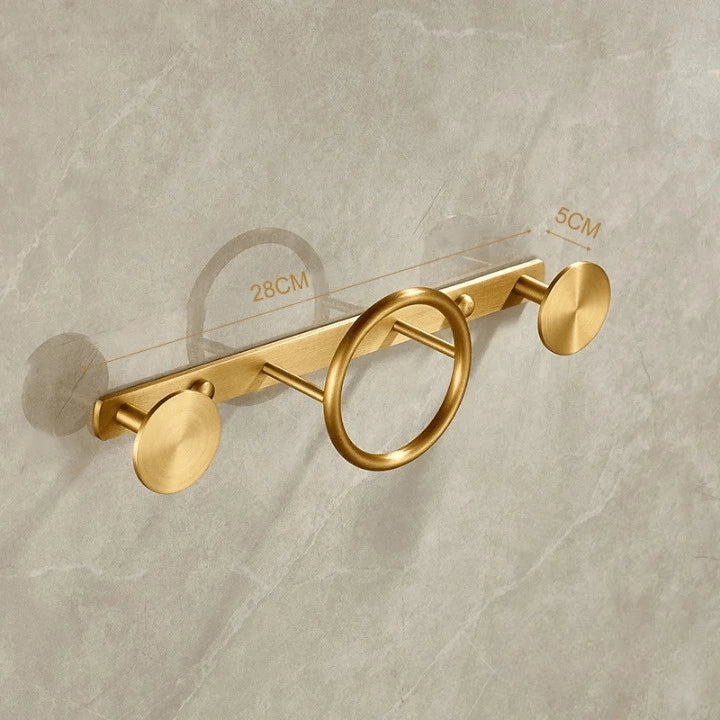 Porte-Manteau Mural Design en Laiton S3 28cm