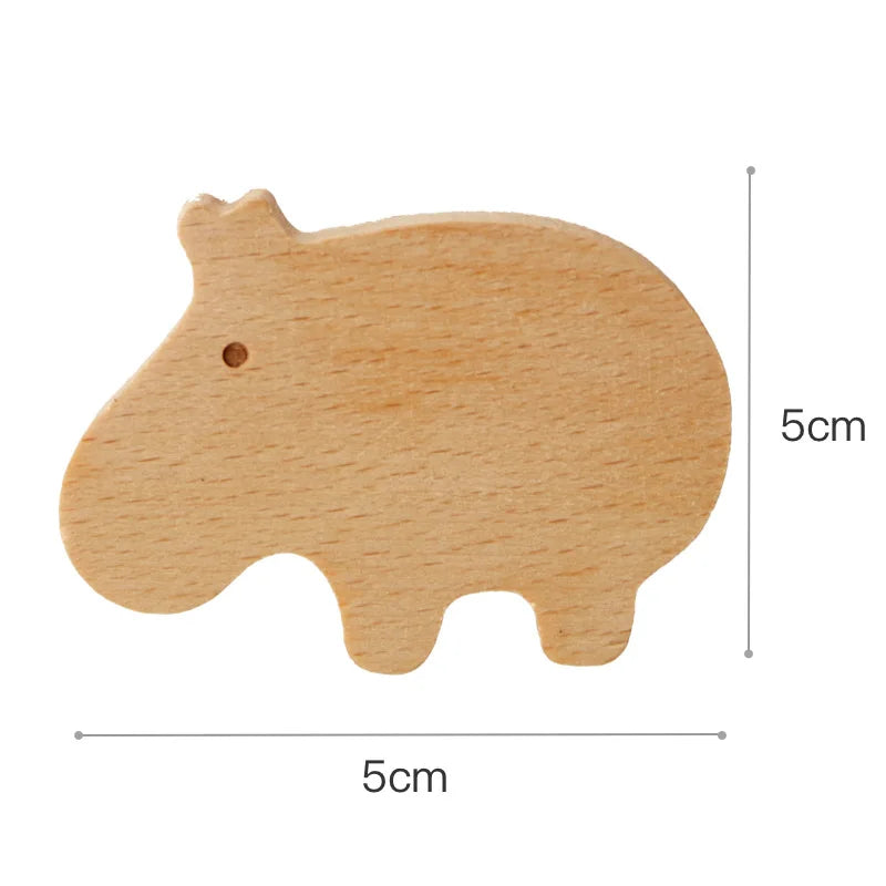 Porte-Manteau Mural Enfant Hippopotame