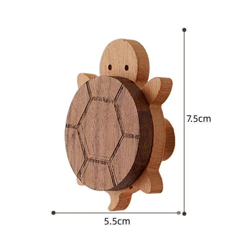 Porte-Manteau Mural Enfant Tortue Fonce