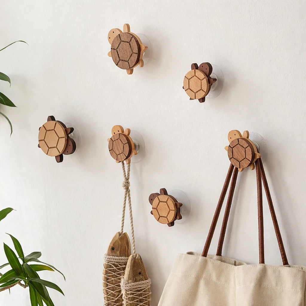 Porte-Manteau Mural Enfant Tortues Image