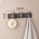 Porte-Manteau Mural Salle de Bain Gris 3 Crochets