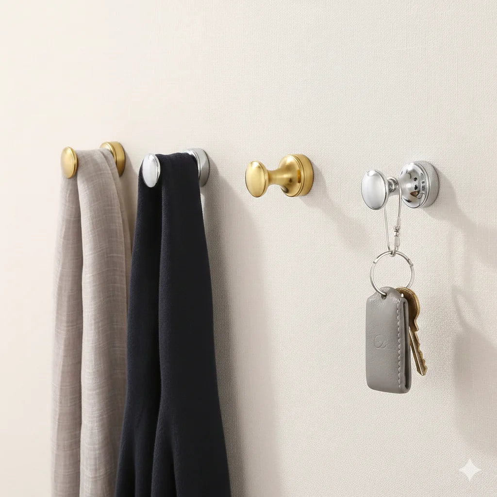Porte-Manteau Mural Vintage  Laiton