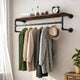 Porte-Manteau Mural avec Etagère à Cintre