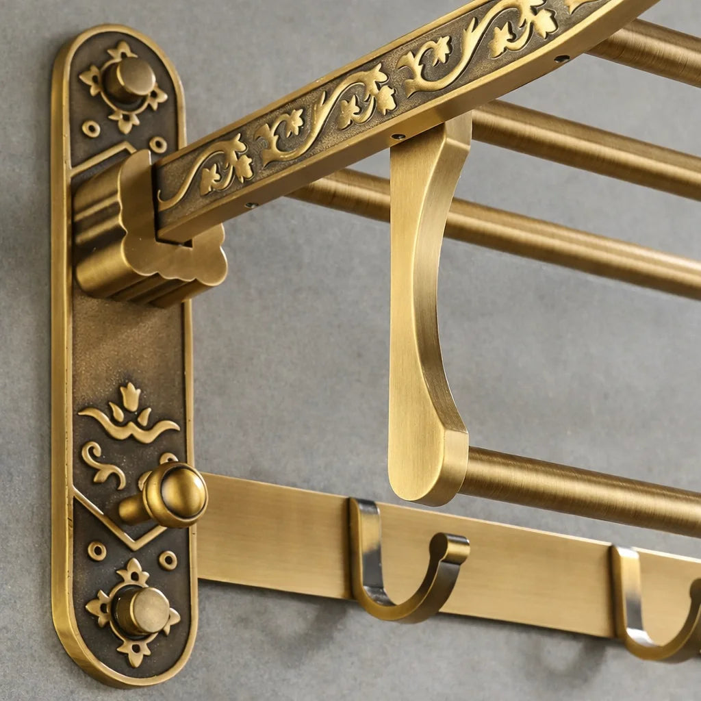 Porte-Manteau Mural avec Etagère vintage Details