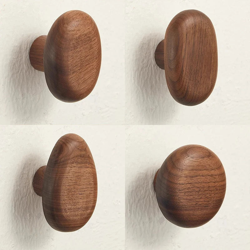 Porte-Manteau Mural en Bois Galet
