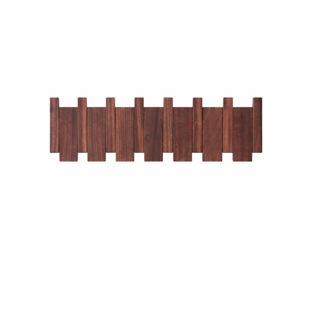 Porte-Manteau Mural en Bois Piano 6 Crochets