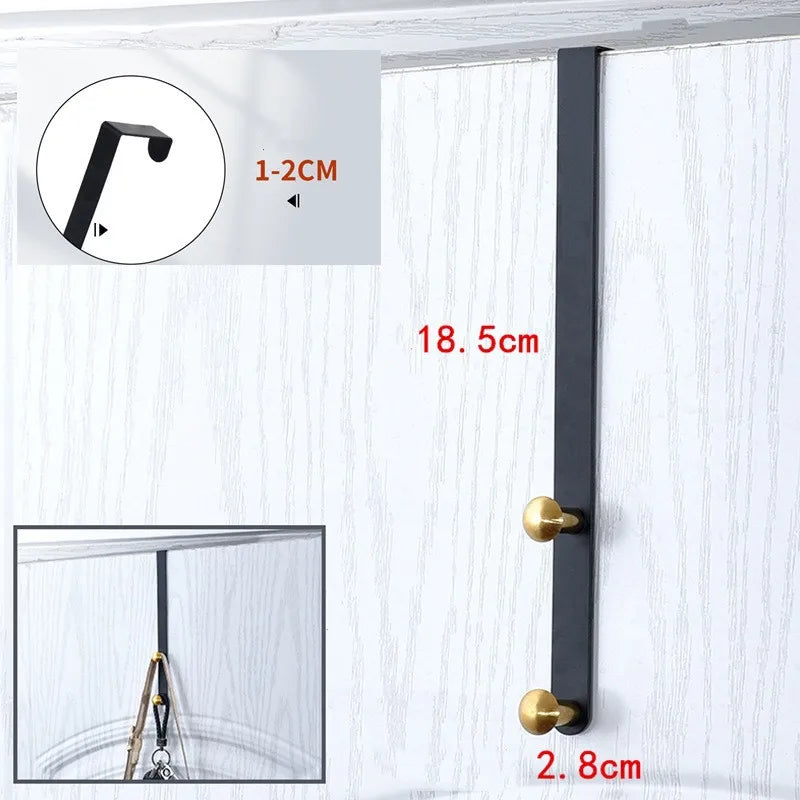 Porte-Manteau pour Porte Barre Unique Design 18.5cm