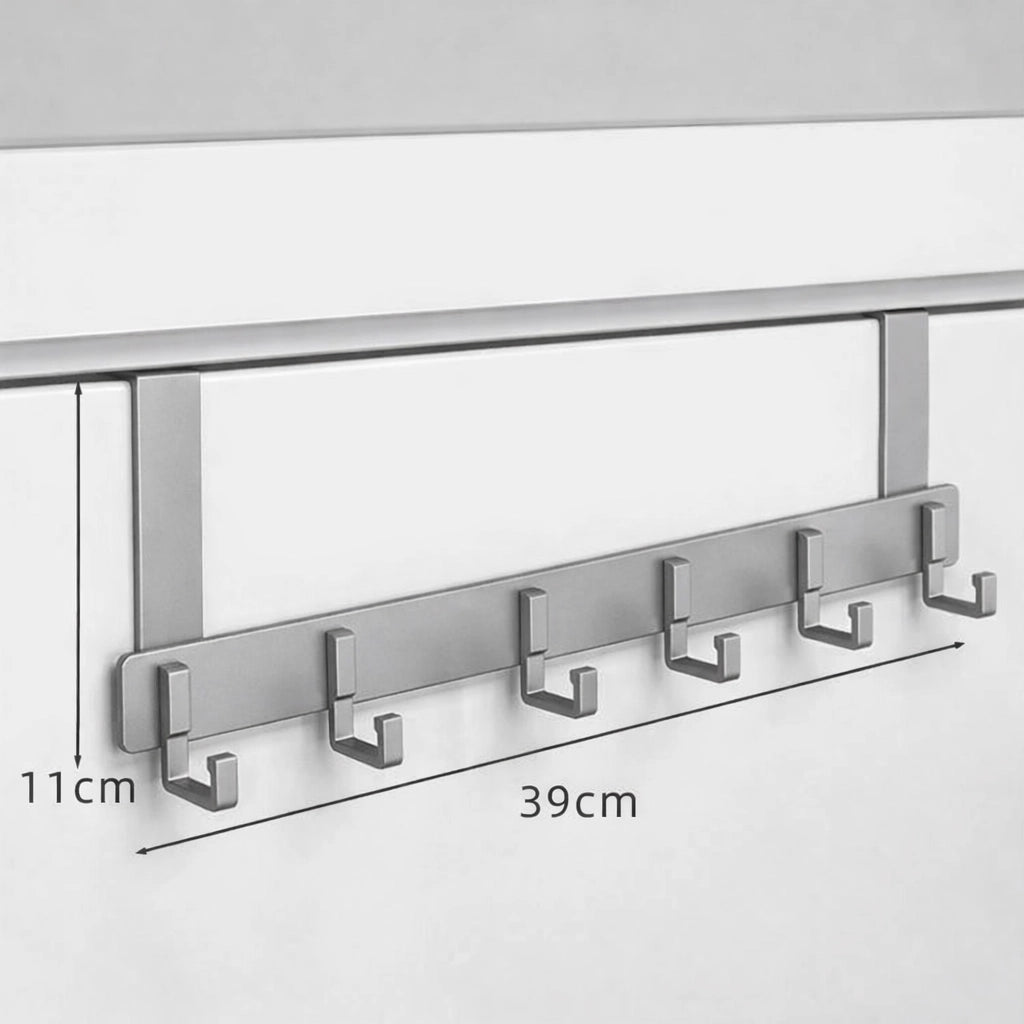 Porte-Manteau pour Porte Classique Court Gris