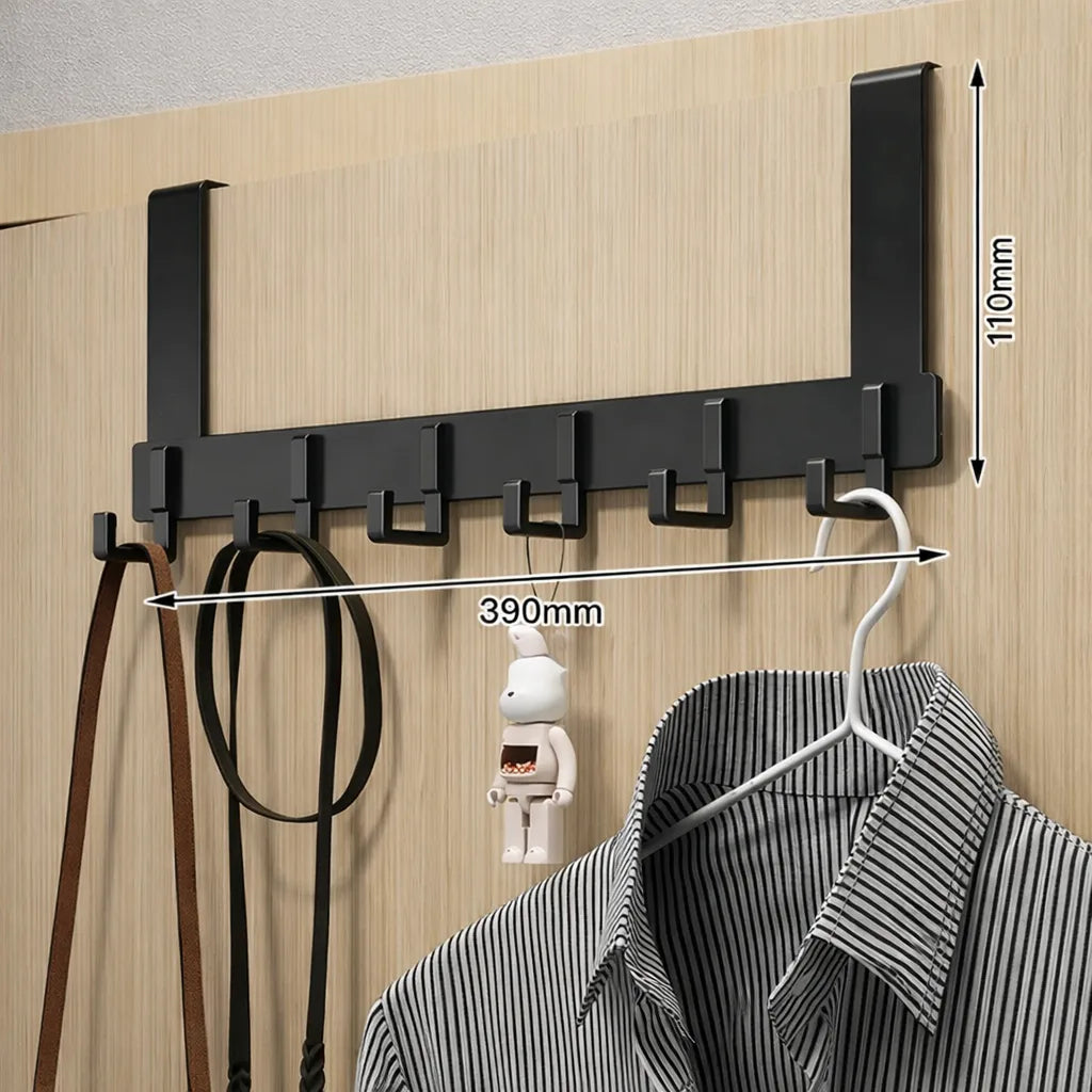 Porte-Manteau pour Porte Classique Court noir 