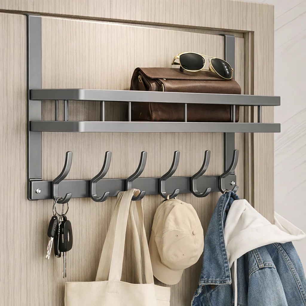 Porte-Manteau pour Porte avec Etagère