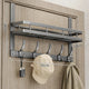 Porte-Manteau pour Porte avec Etagère 35 cm