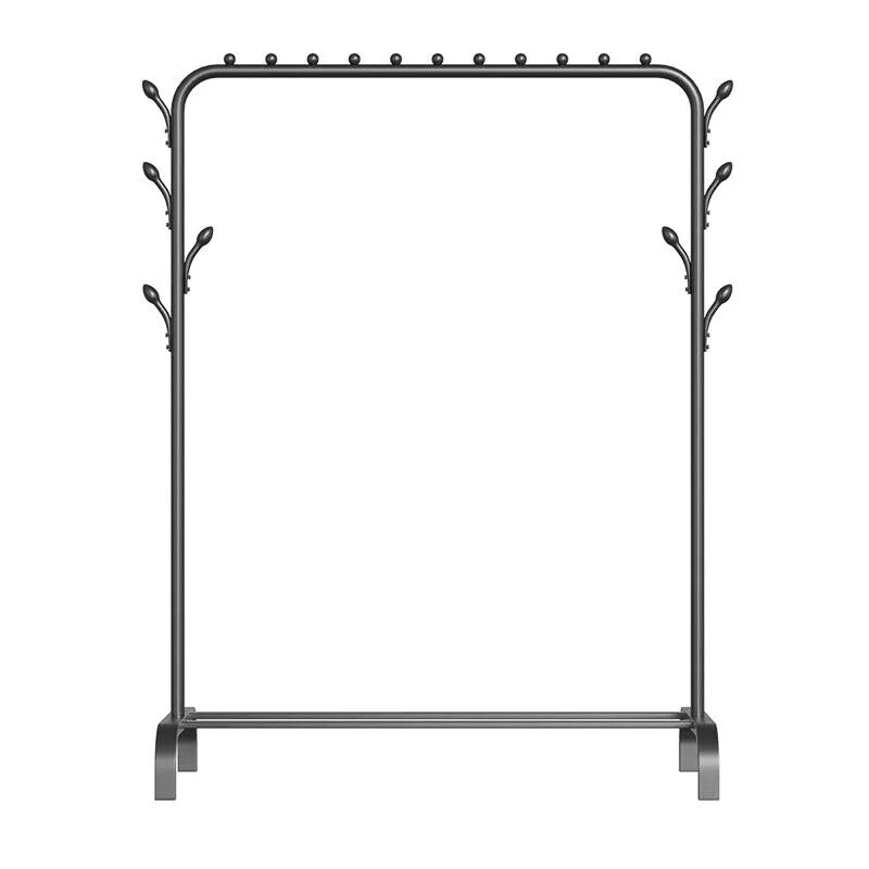 Porte-Manteau sur pied Solide Noir sur fond blanc