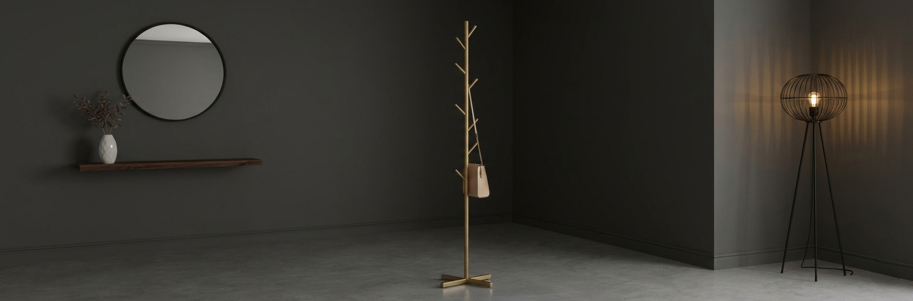 Porte-manteau sur pied arbre expose